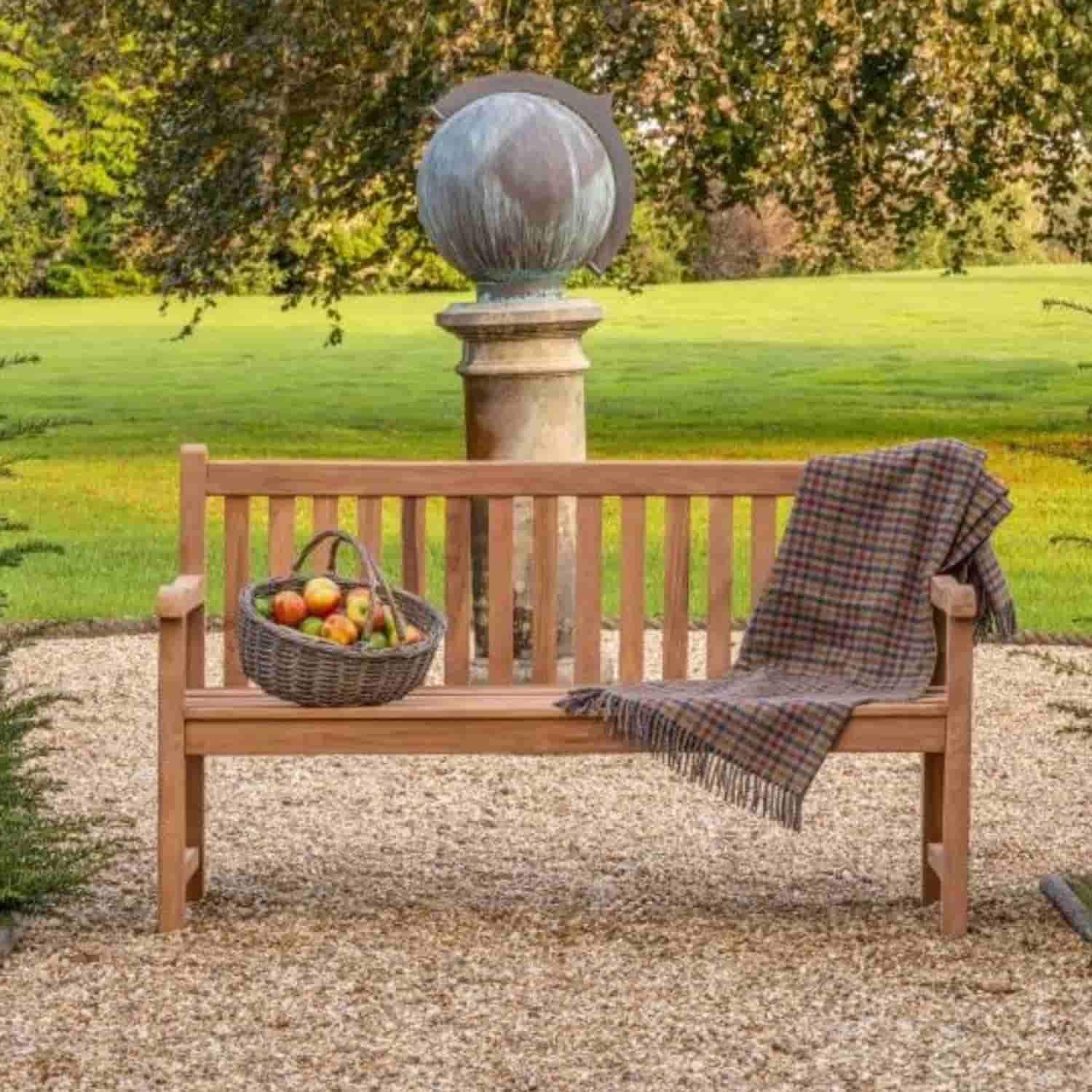 1.5m Teak Garden Bench - Image 4