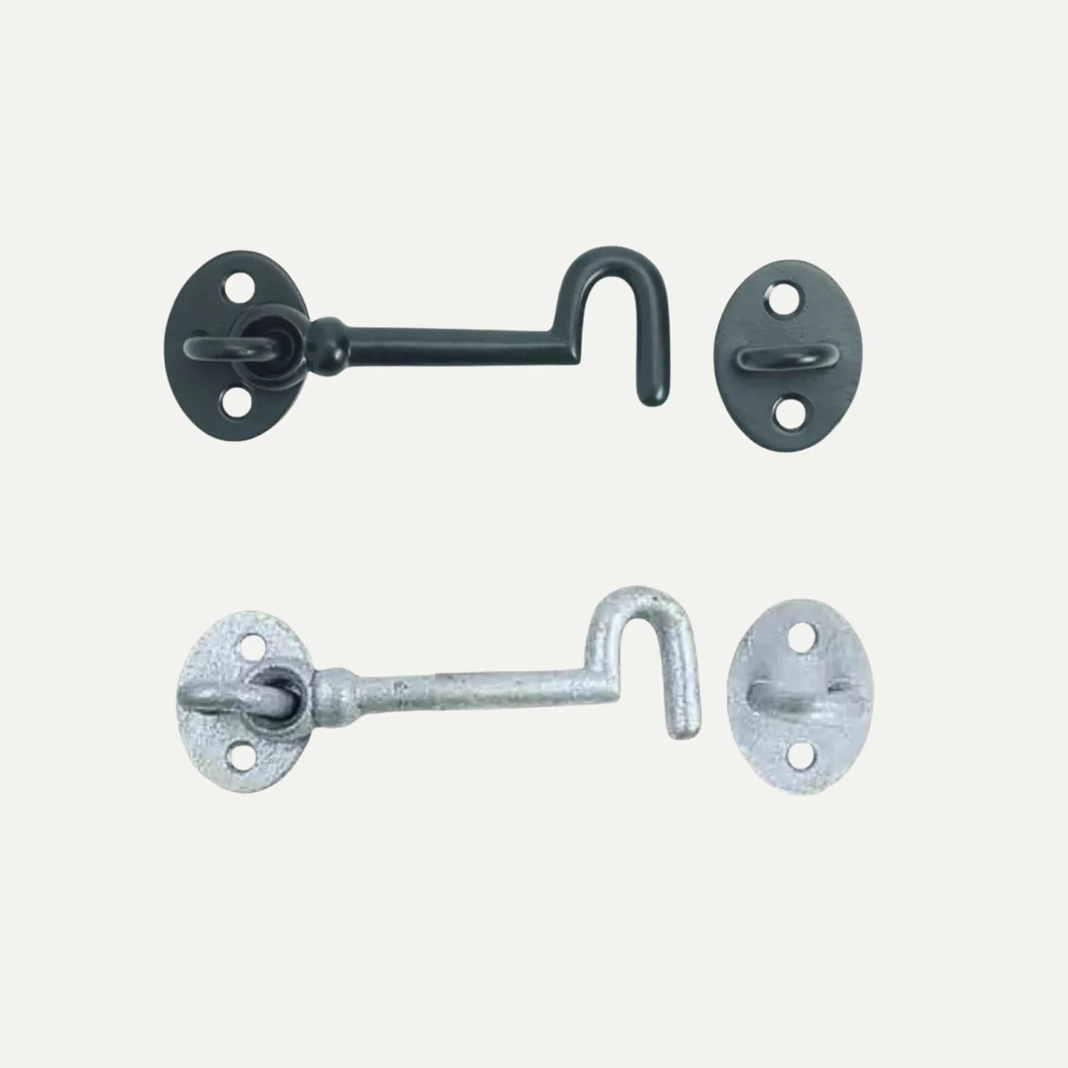 Cabin Hooks – Black and Galvanised