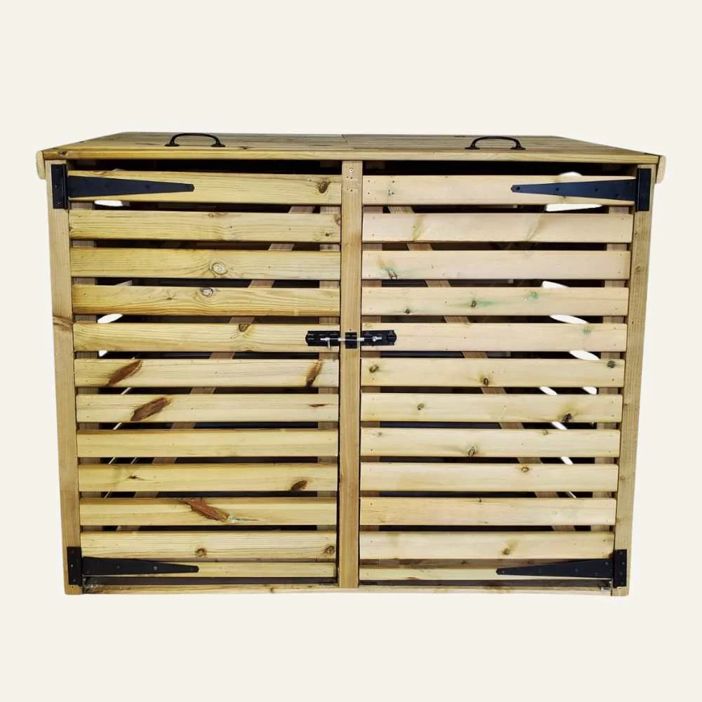 Bin Store (with or without) Doors & Hinged Lid - By Bingley Fencing - Image 3