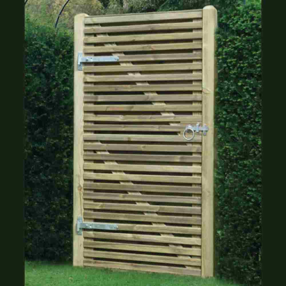 Double Sided Slatted Privacy Gate - SDSG180 - Image 2
