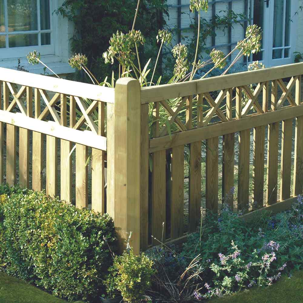 Elite Cross Top Border Fence Panel (ECT90) - Image 3