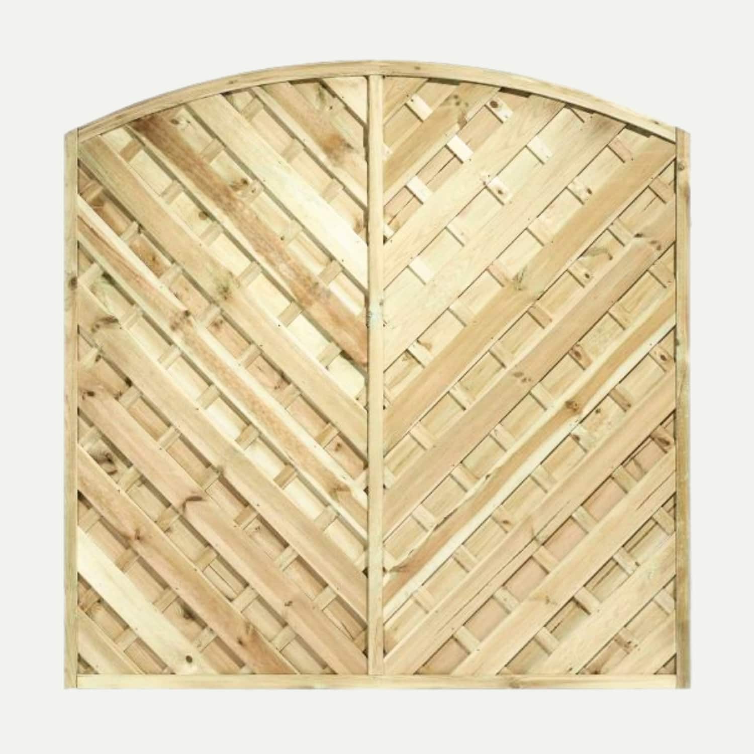'V' Arched Solid Fence Panel - VA