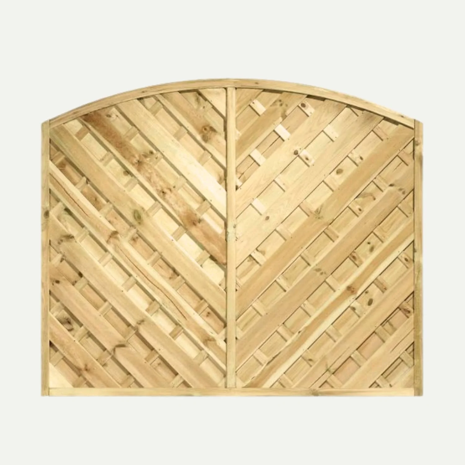'V' Arched Solid Fence Panel - VA - Image 2