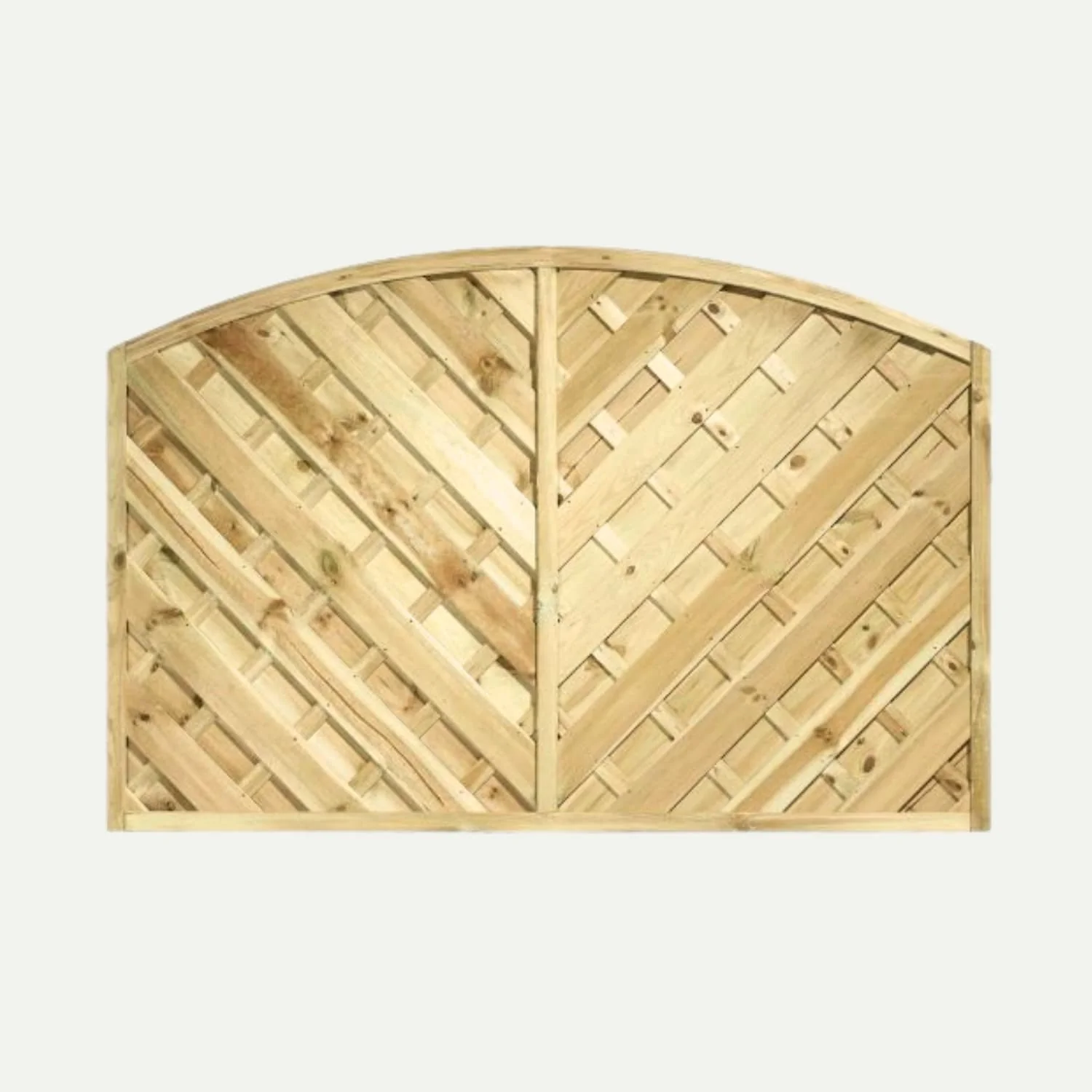 'V' Arched Solid Fence Panel - VA - Image 3