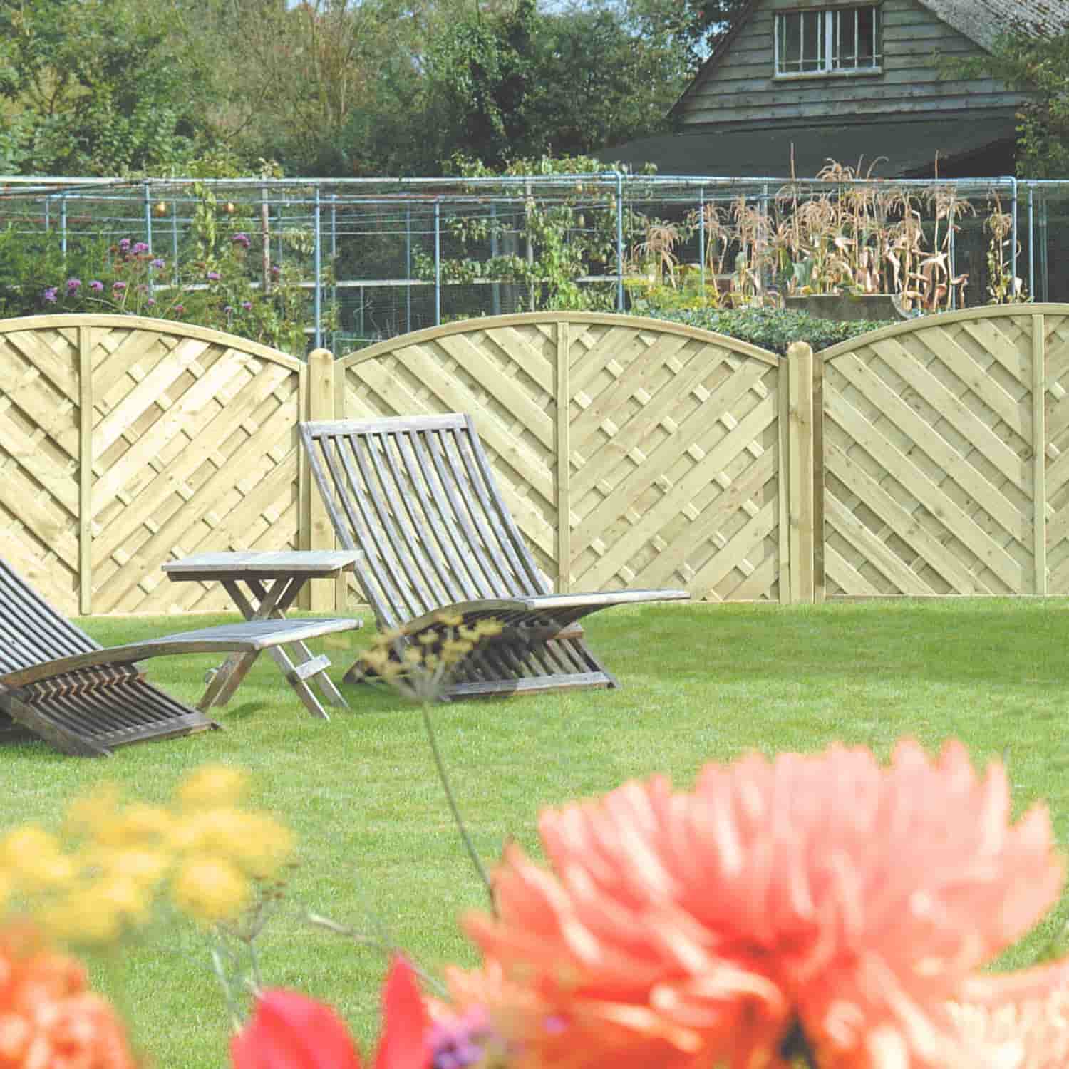 'V' Arched Solid Fence Panel - VA - Image 7