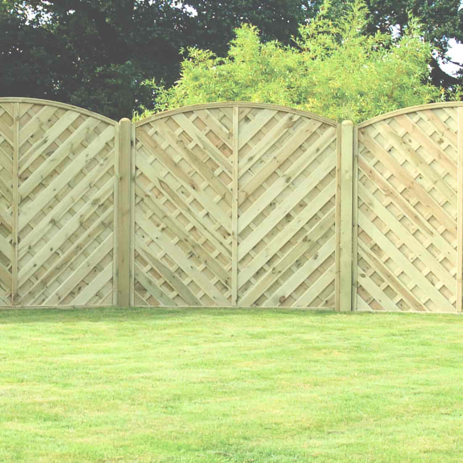 'V' Arched Solid Fence Panel - VA - Image 8