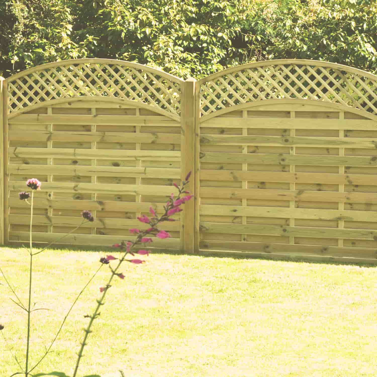 Arched Lattice Top Fence Panels (ALT180) - Image 2