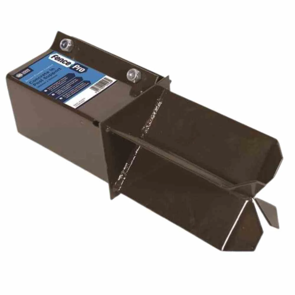 Fence Post Support - Concrete In - 3" x 3" - Brown
