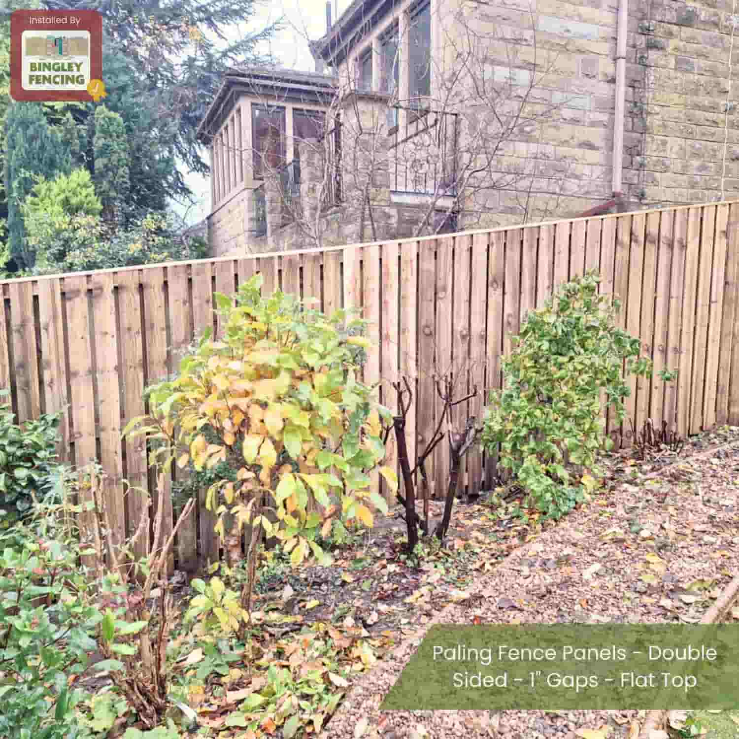 Paling Fence Panels - Double Sided - 2" Gaps- Flat Top - Image 8