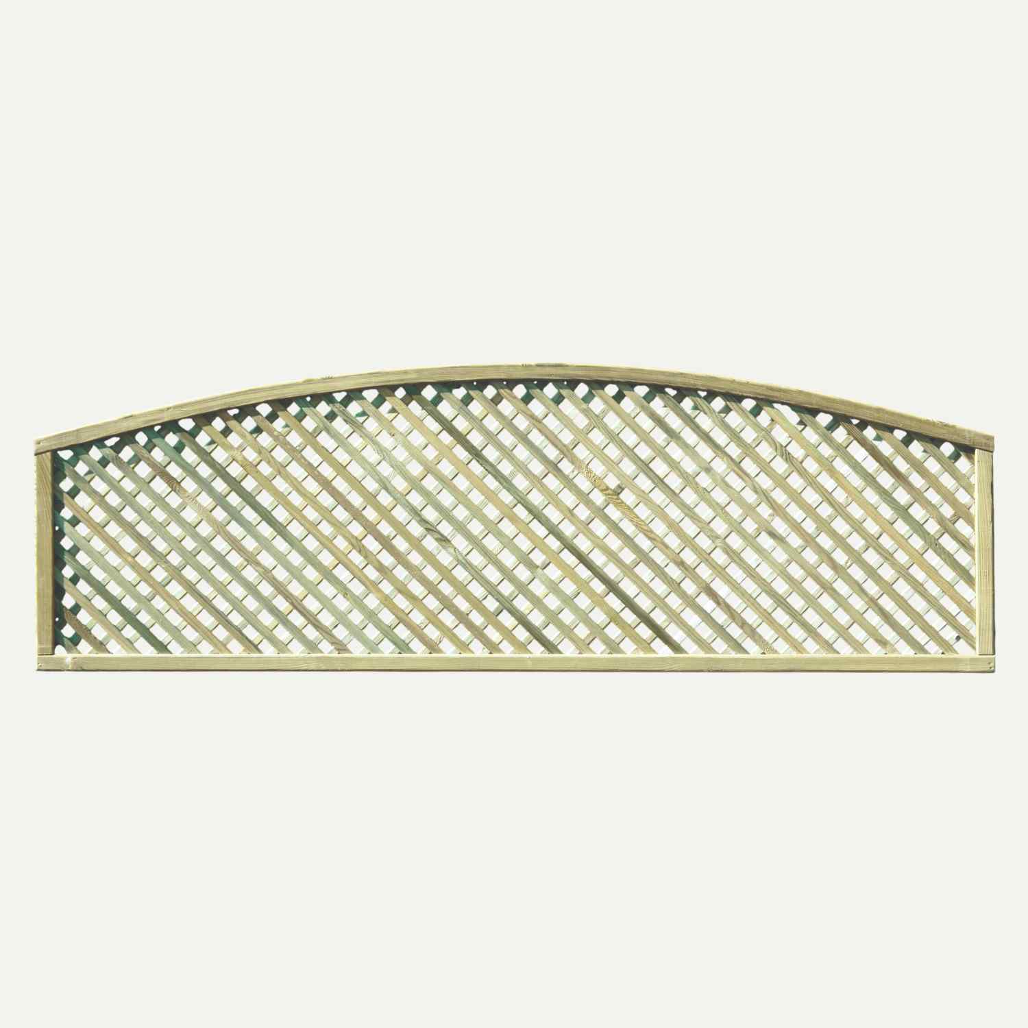 Trellis - Privacy Lattice Convex Shape 45cm x 183cm - PL3