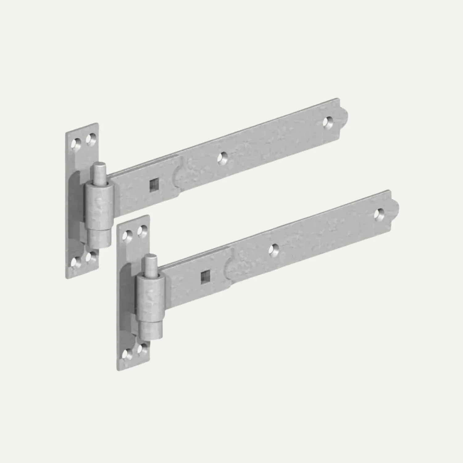 Straight Heavy Duty Hook & Band Hinge Set - Galv - Various Sizes