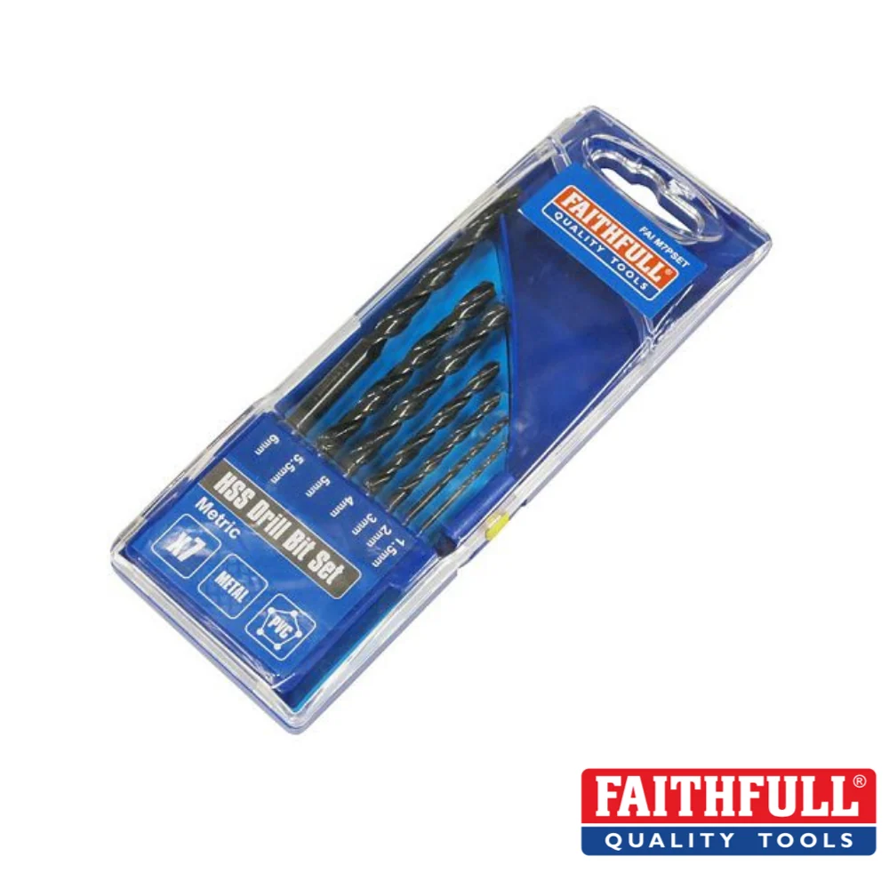 Faithful - HSS Drill Bit Set (x7) 1.5 - 6mm