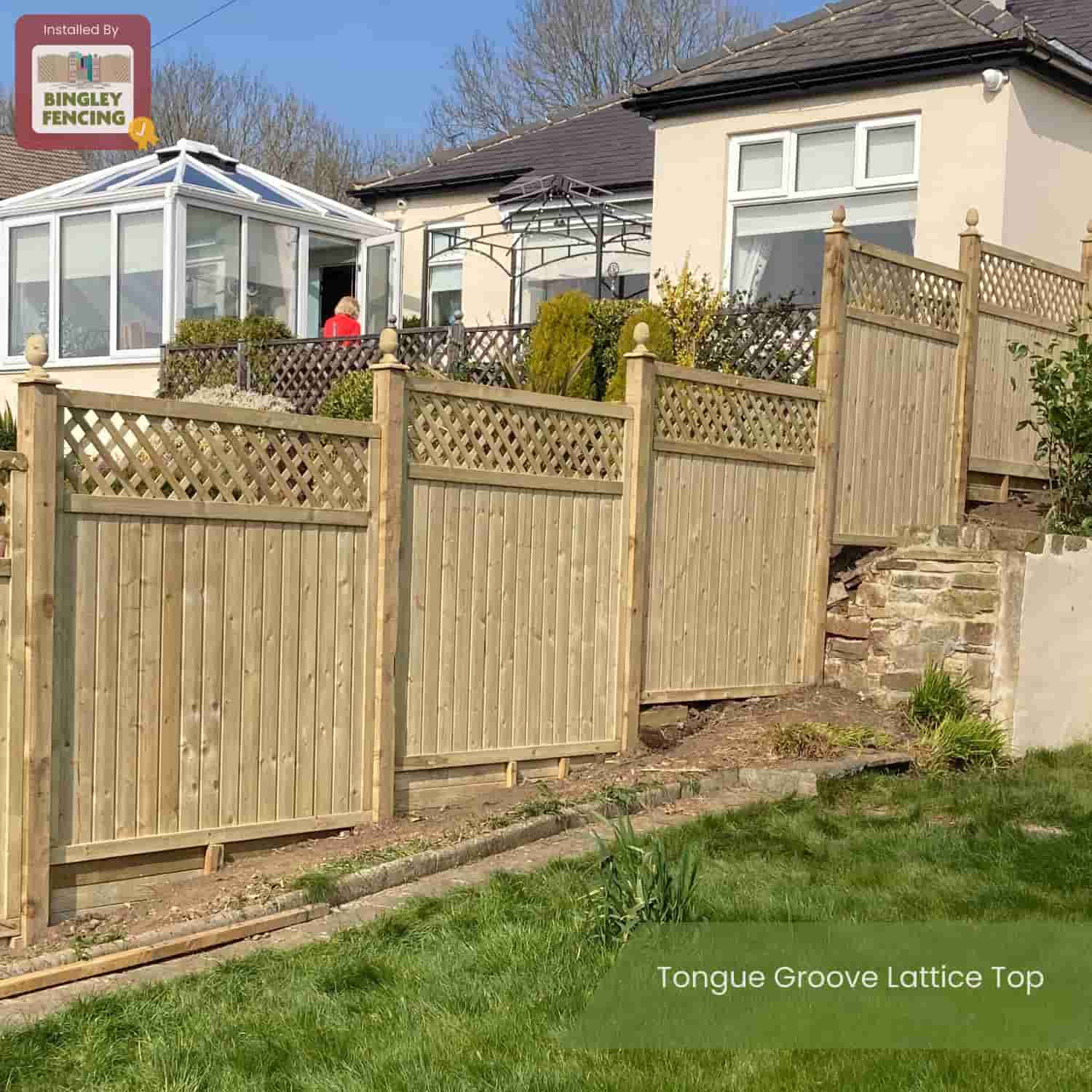 Tongue & Groove Lattice Top Fence Panels (TGLT) - Image 4