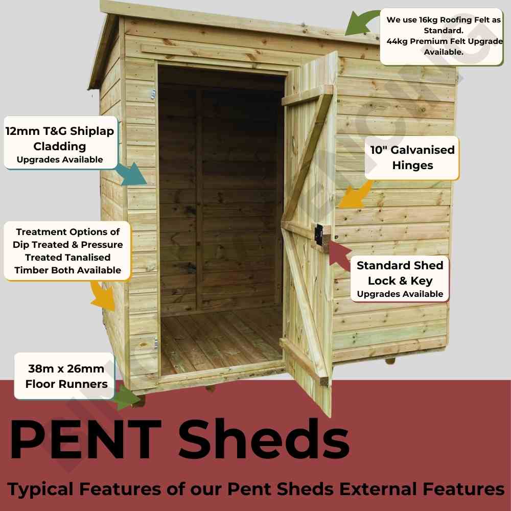 Shed - Pent Roof - Image 5