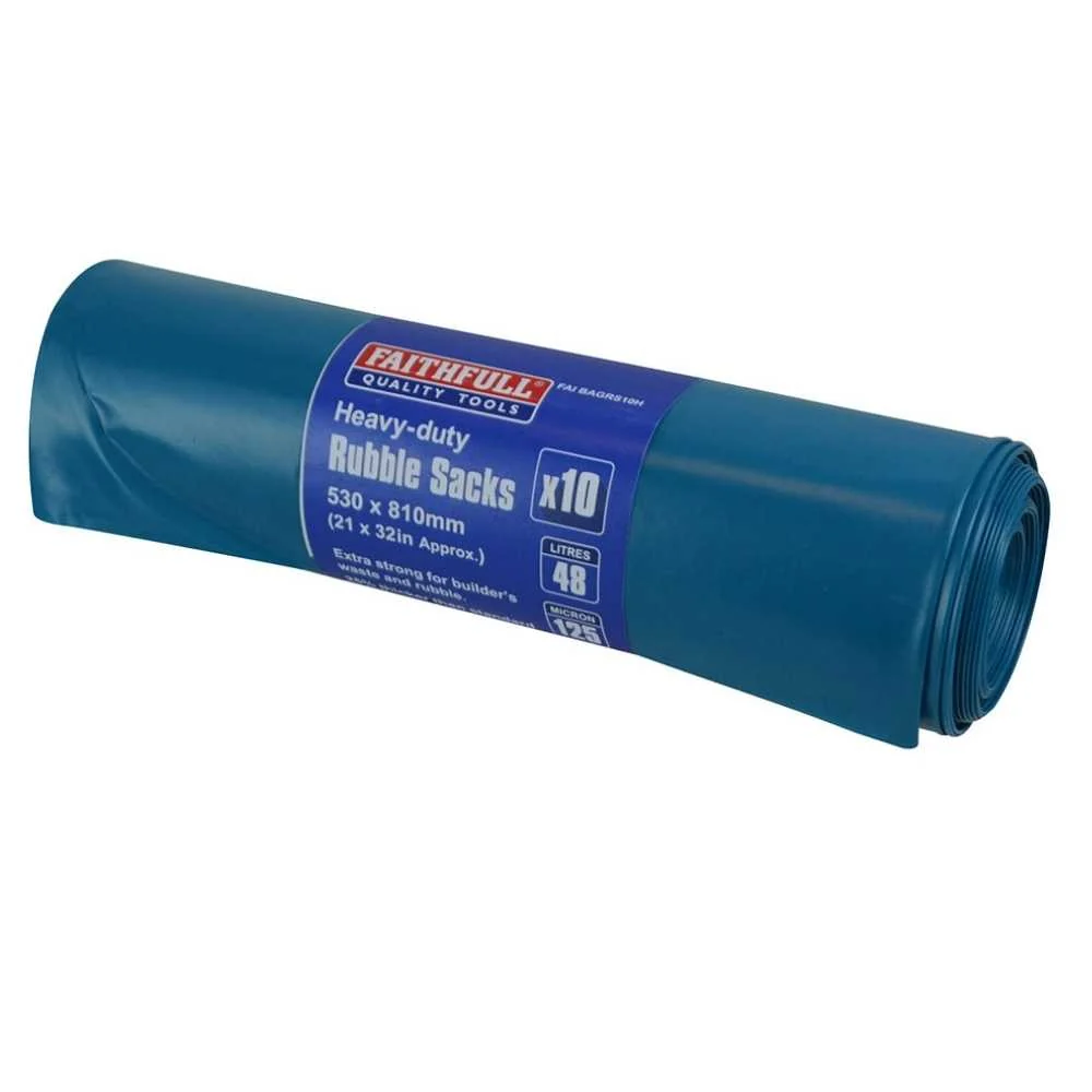 Faithful- Rubble Sacks- 10 Per Roll